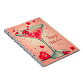 Carnet cocktail Martini de la Saint-Valentin du milieu du (Côté Droit)