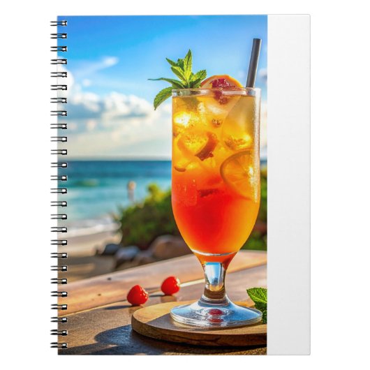 Carnet Cocktail sur la plage (Devant)
