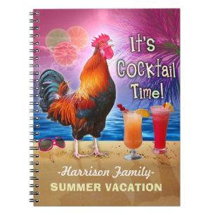 Carnet Cocktails rôtis amusants Tropical Beach Vacances