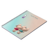 Carnet Coco adorable et lapins Izzy retournent à l'école (Côté gauche)