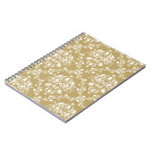 Carnet Cocoa and Cream Damask (Côté gauche)