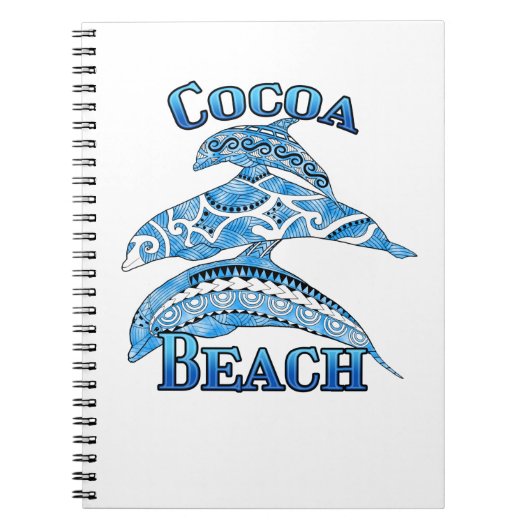 Carnet Cocoa Beach Florida Vacation Tribal Dolphins (Devant)