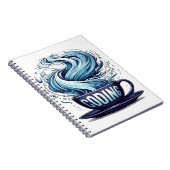 Carnet Codage bleu ton Café Numéros binaires Programmateu (Côté Droit)