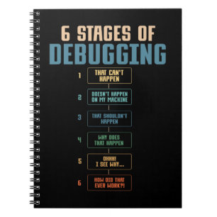 Carnet Codage Humour de débogage Programmation Codeur de 
