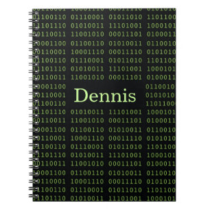 Carnet Code binaire personnalisé