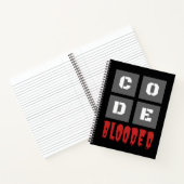 Carnet Code Blooded Coding Computer Programmation amusant (Intérieur)