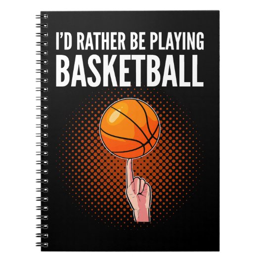 Carnet Code D'Entraîneur De Basketball Plutôt Jouer Baske (Devant)