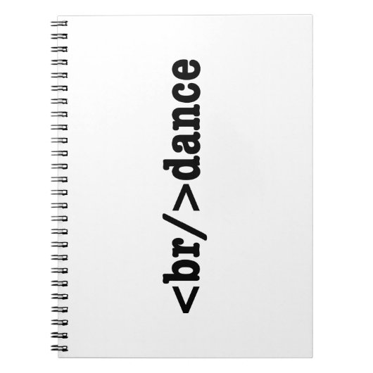Carnet code HTML de rupture (Devant)