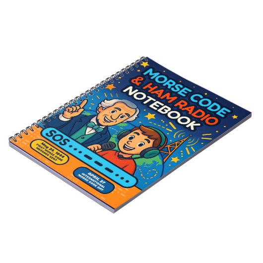 Carnet Code Morse SOS et Radio Amateur – Éducation Amusan (Côté gauche)