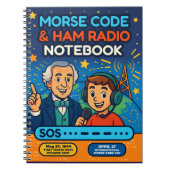 Carnet Code Morse SOS et Radio Amateur – Éducation Amusan (Devant)