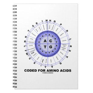 Carnet Codé Pour Les Acides Aminés (Code Génétique ADN)