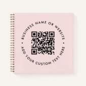 Carnet Code QR | Blush Pink Feminine Business Promotion (Devant)