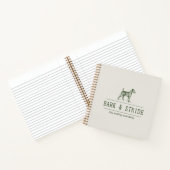 Carnet Code QR de l'entreprise de promenade de chiens Bar (Intérieur)
