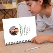 Carnet Code QR de l'entreprise professionnelle verte 