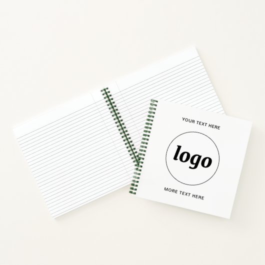 Carnet Code QR de texte de logo simple Promotion commerci (Intérieur)