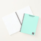 Carnet Code QR et texte personnalisé professionnel person (Intérieur)