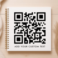 Code QR Minimaliste Propre Simple Blanc Texte pers