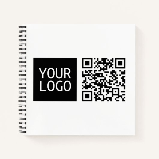 Carnet Code QR modifiable et logo ou image de votre entre (Devant)