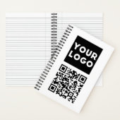 Carnet Code QR modifiable & Votre logo ou image d'entrepr (À l'intérieur)