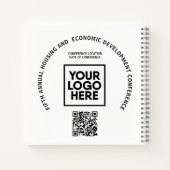 Carnet Code QR personnalisé avec logo pour conférence d'a (Dos)