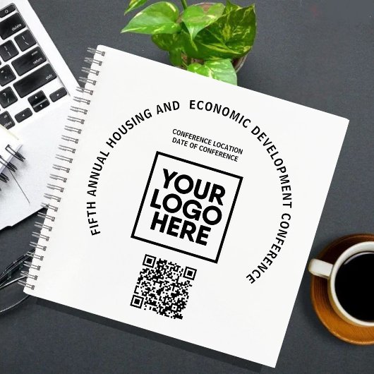 Carnet Code QR personnalisé avec logo pour conférence d'a