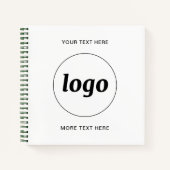 Carnet Code QR Texte Logo Simple Promotion Commerciale (Devant)