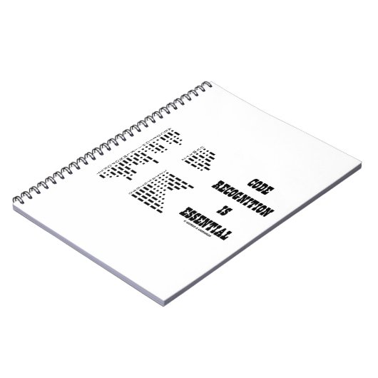 Carnet Code Recognition Is Essential (Code Morse) (Côté gauche)