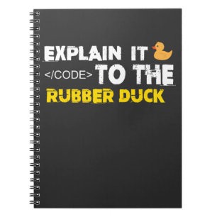 Carnet Codeur de débogage de canard en caoutchouc Ingénie