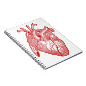 Carnet Coeur Anatomique Rouge (Côté Droit)