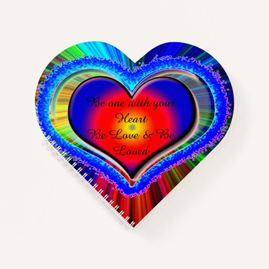 Carnet Coeur arc-en-ciel (Devant)