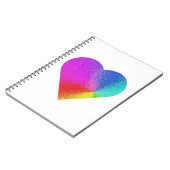 Carnet Coeur arc-en-ciel (Côté gauche)