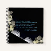 Carnet "Coeur blanc en noir de la lune" & Futur (Devant)