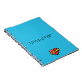 Carnet Cœur Bleu Adrienne (Côté Droit)