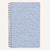 Carnet Cœur Bleu Moderne (Recto)