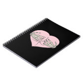 Carnet Coeur Butt Hug Skeleton Mains Classique (Côté gauche)