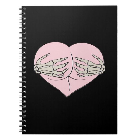 Carnet Coeur Butt Hug Skeleton Mains Classique (Devant)