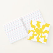 Carnet Coeur - Citron jaune et blanc (Intérieur)