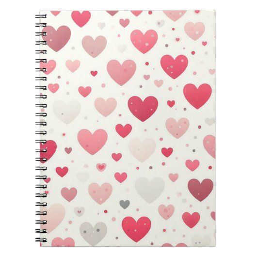 Carnet Coeur coloré de la Saint Valentin (Devant)