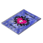 Carnet Coeur crâne gothique (Côté gauche)