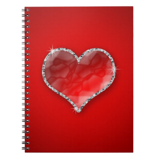 Carnet Coeur cristal (Devant)