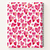 Carnet Coeur d'amour rose vif (Dos)
