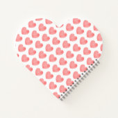 Carnet Coeur d'aquarelle rose motif (Dos)