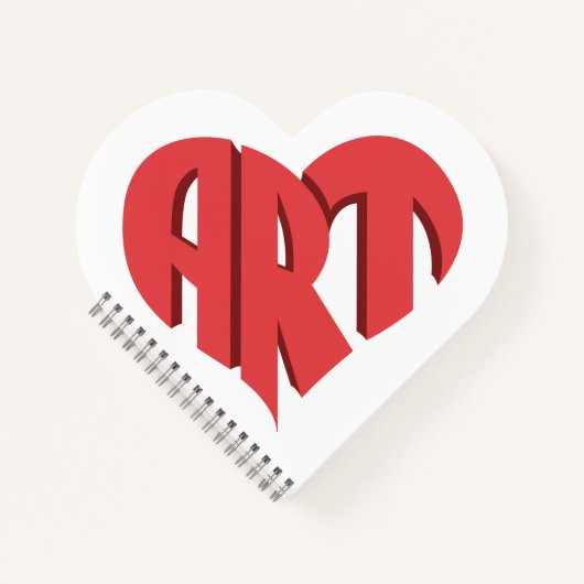 Carnet Coeur d'art (Devant)