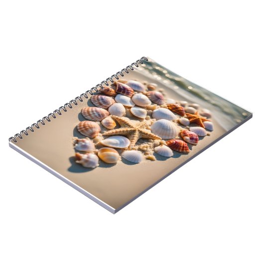 Carnet Coeur de coquillage (Côté gauche)