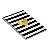 Carnet Coeur de feuille d'or (Côté Droit)