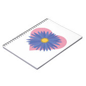 Carnet Coeur de fleurs (Côté gauche)