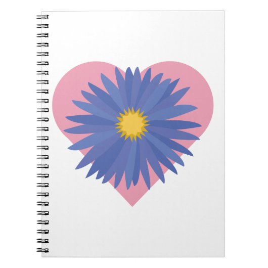 Carnet Coeur de fleurs (Devant)
