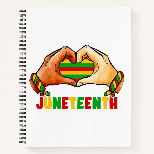 Carnet Cœur de Juneteenth (Devant)