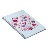 Carnet Coeur de la Saint Valentin florale (Côté Droit)