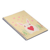 Carnet Coeur de lapin mignon valentine (Côté Droit)